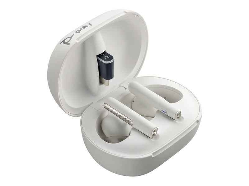 HP Poly Voyager Free 60+ Earbuds – Kabellos mit Touchscreen Ladecase