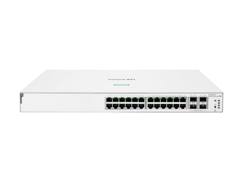 HPE Aruba Switch – 24 PoE-Ports, 4 SFP+ für schnelles Netzwerk