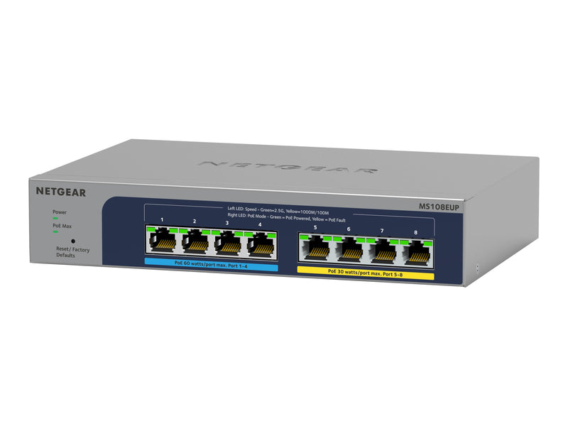 Netgear 8-Port Switch – Multi-Gigabit, PoE++ für WiFi 6