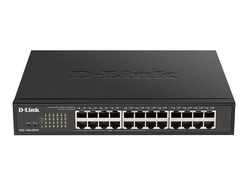 D-Link 24-Port Smart Switch – 12 PoE-Ports, Gigabit-Geschwindigkeit
