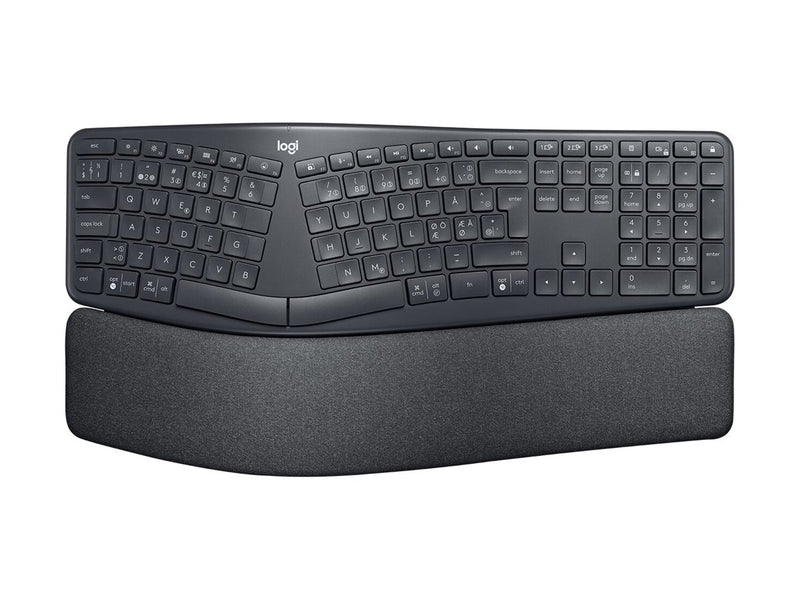 Logitech Ergonomische Tastatur – Kabellos, mit Handauflage