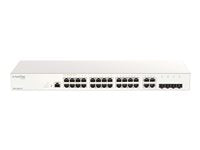 D-Link 28-Port Gigabit Switch – Cloud-Management, leise ohne Lüfter
