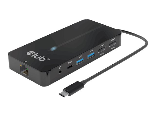 Club3D USB-C 7-in-1 Hub – 2 HDMI, 2 USB, Netzwerkanschluss
