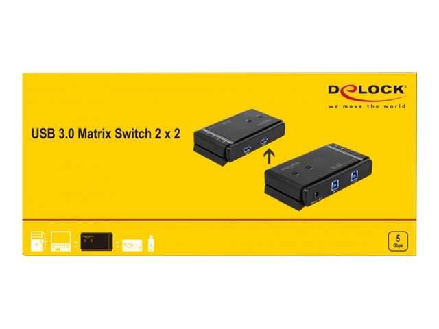 Delock USB 3.0 Switch – 2 PCs, 2 Geräte gleichzeitig nutzbar
