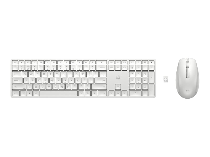 HP Kabelloses Tastatur-Maus-Set – 2.4 GHz Verbindung, Weiß