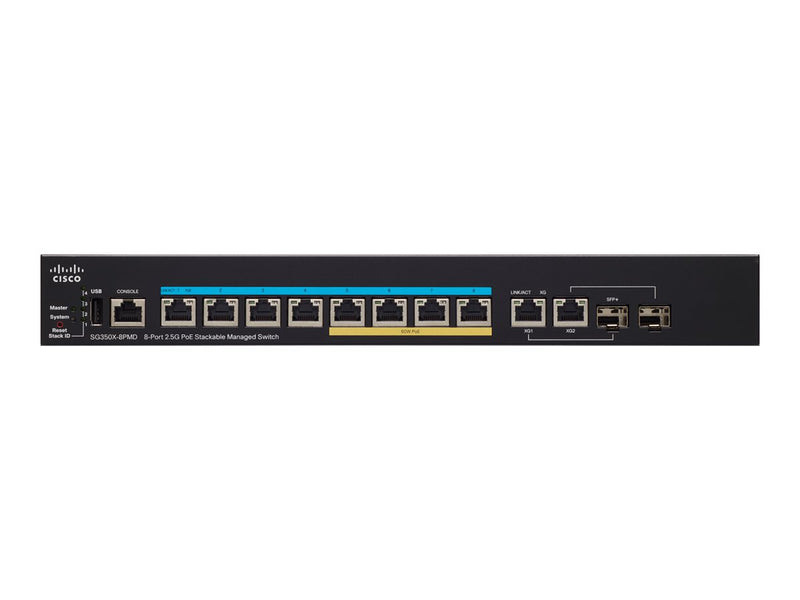 Cisco 8-Port Managed Switch – PoE+, 2.5G für schnelles Netzwerk