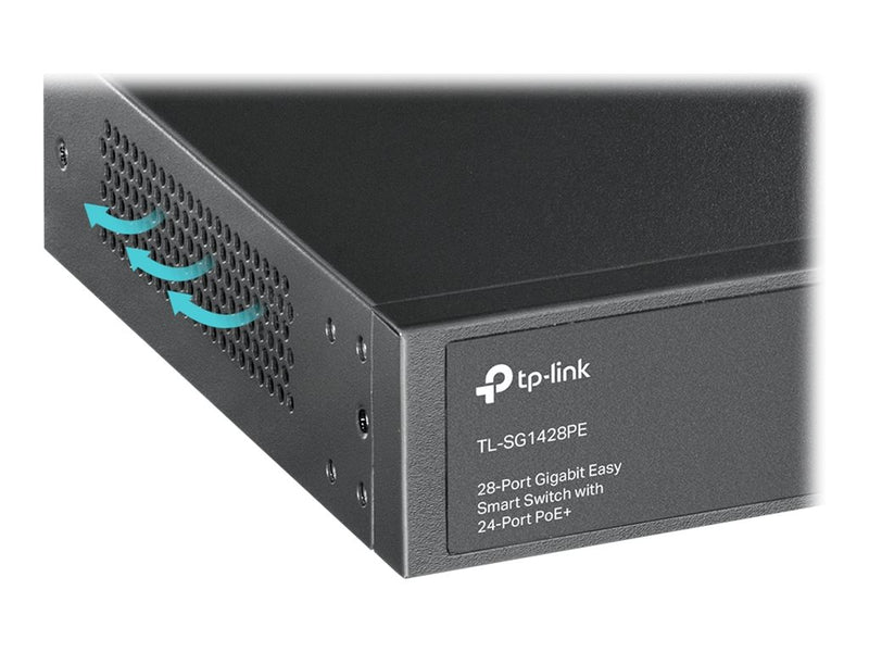 TP-Link 28-Port Gigabit Switch – PoE+, für einfache Netzwerke