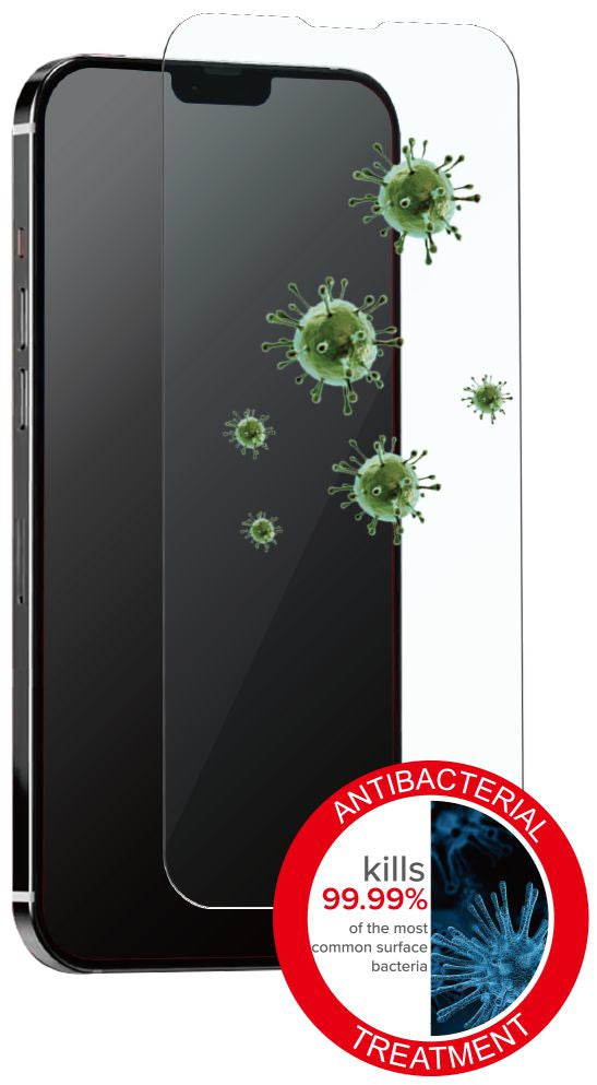 ESTUFF Bildschirmschutz für iPhone 13 mini – Antibakteriell, kratzfest