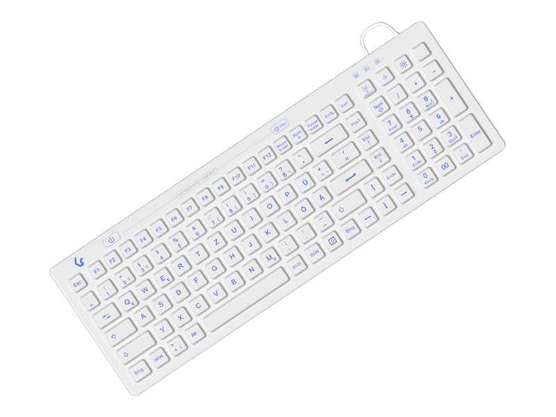 KEYSONIC USB-Tastatur – Hintergrundbeleuchtung, wasserdicht