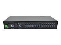 Exsys USB 3.0 Hub – 16 Ports, Überspannungsschutz