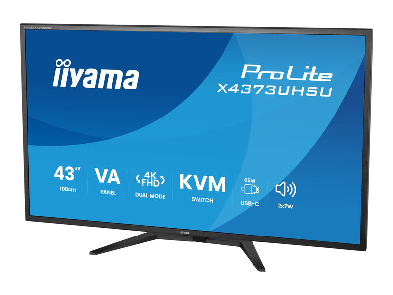 Iiyama 43" 4K Monitor – HDR10, USB-C-Hub