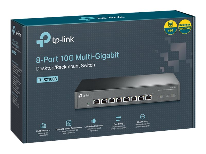 TP-Link 8-Port Netzwerk-Switch – 10G, Multi-Gigabit