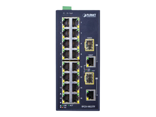 Planet Technology Netzwerk-Switch – 16 Ports für zuverlässige Verbindungen