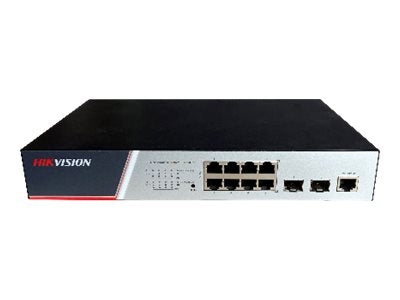 Hikvision Netzwerk-Switch – 8 PoE+ Anschlüsse, 2 SFP-Ports