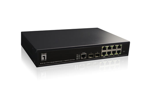 LevelOne 10-Port Switch – PoE+ für schnelle Netzwerke