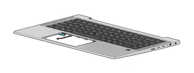 HP Notebook-Ersatztastatur – Beleuchtet, mit oberer Abdeckung, Deutsch