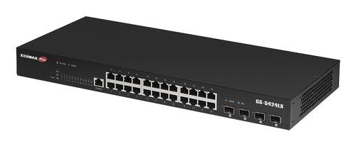 Edimax Netzwerk-Switch – 24 Anschlüsse, 10 Gigabit Uplink