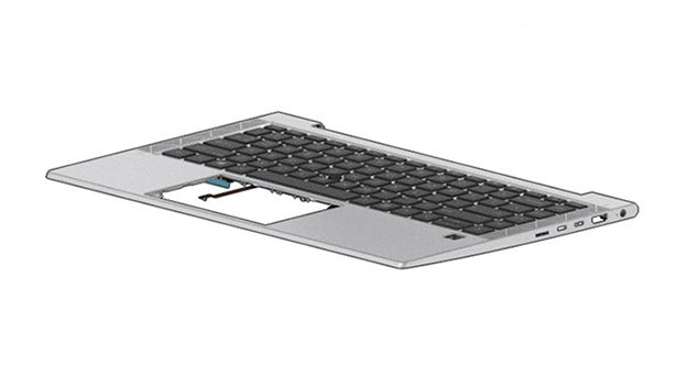 HP Ersatztastatur Notebook – mit Zeigestock und ClickPad, Deutsch
