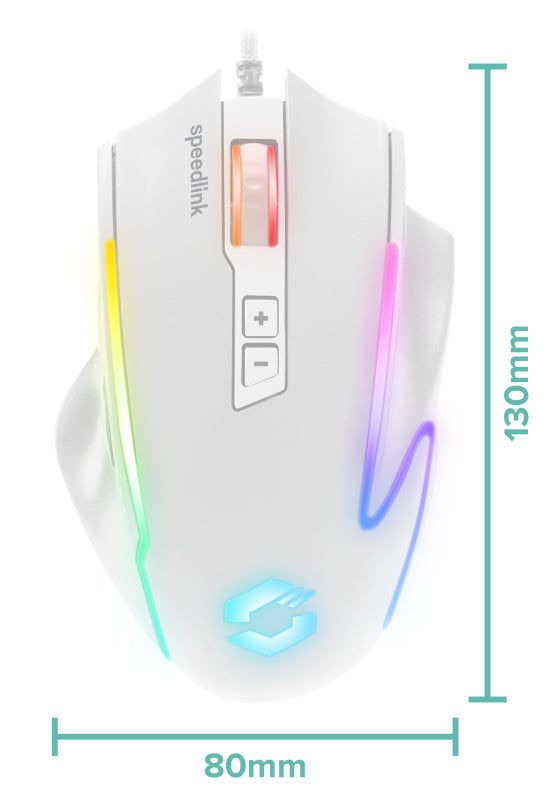 SPEEDLINK Gaming-Maus – Präzise Steuerung, 12800 DPI