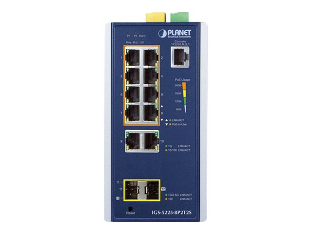 PLANET Switch – 8 Ports, PoE+ für zuverlässige Netzwerke