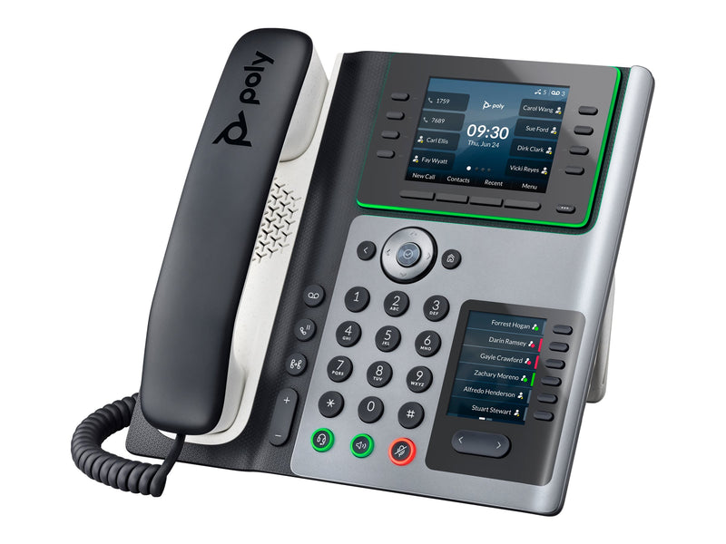 HP Poly Edge E450 IP-Telefon – Zwei Displays, 14 Leitungstasten