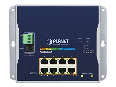 PLANET Switch – 8 PoE-Ports, Wandmontage
