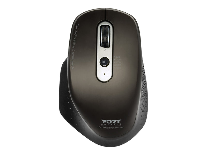 PORT Kabellose Maus – Wiederaufladbar, Bluetooth und USB-Empfänger
