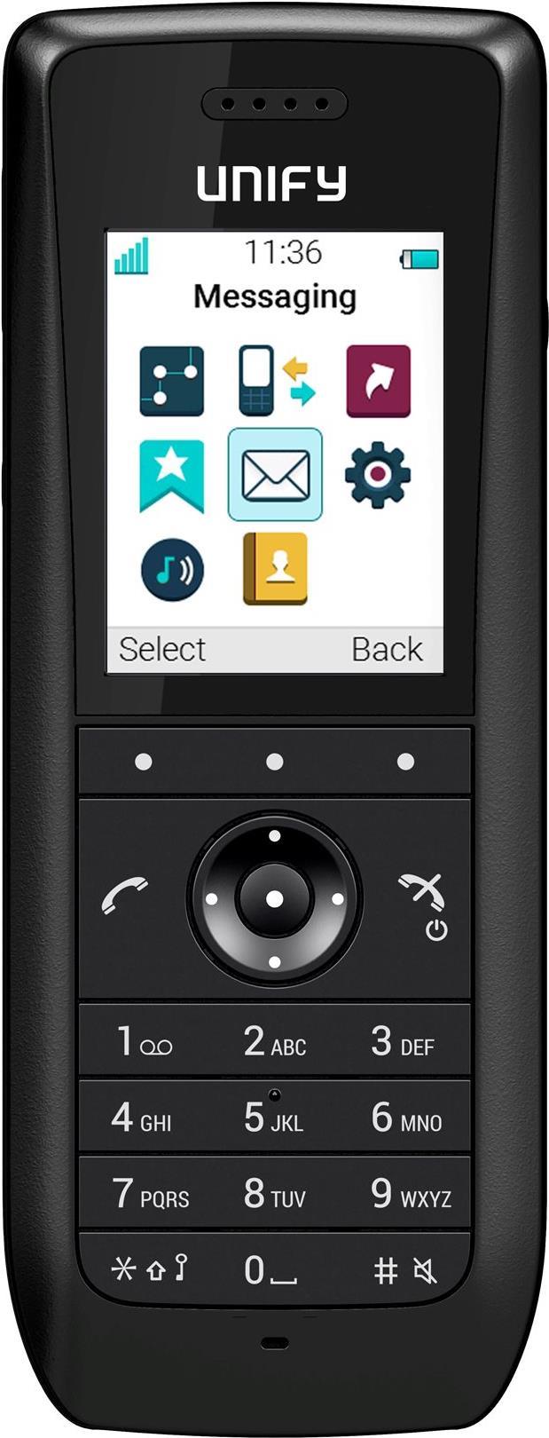 Mitel OpenScape WLAN-Telefon – Hohe Sprachqualität, Bluetooth
