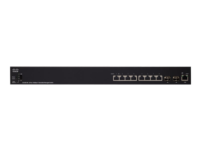 Cisco 8-Port Netzwerk-Switch – Stapelbar, 10 Gigabit