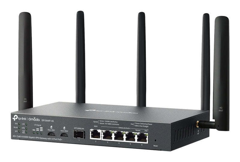 TP-Link Omada VPN Gateway – 4G, Wi-Fi 6 und PoE
