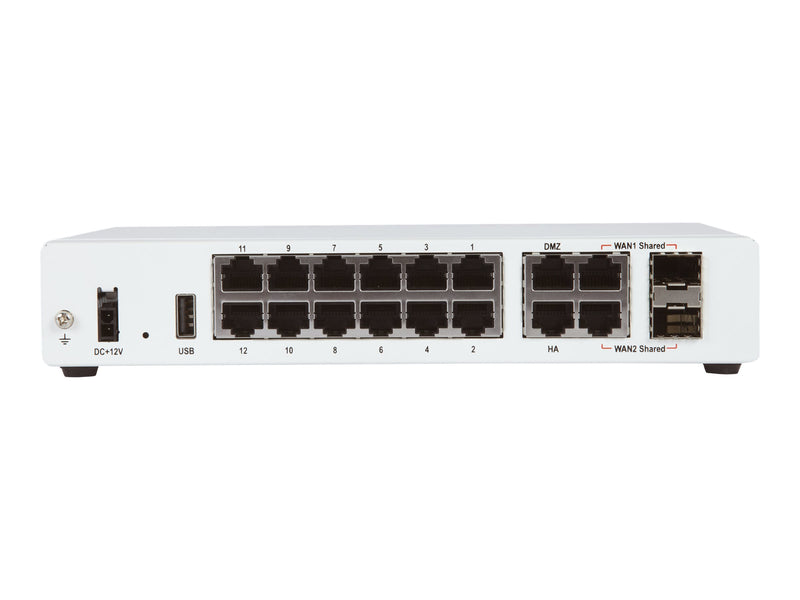 Fortinet Sicherheitsgerät – 12 Anschlüsse, ideal für KMU