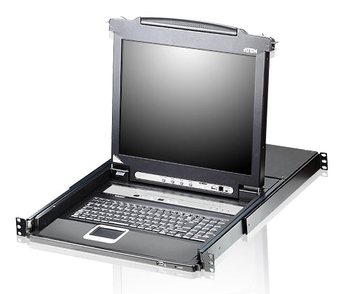 ATEN 17" KVM-Konsole – Integrierte Tastatur und Touchpad