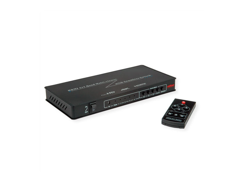 Roline HDMI Multi-Viewer Switch – 4 Geräte gleichzeitig anzeigen