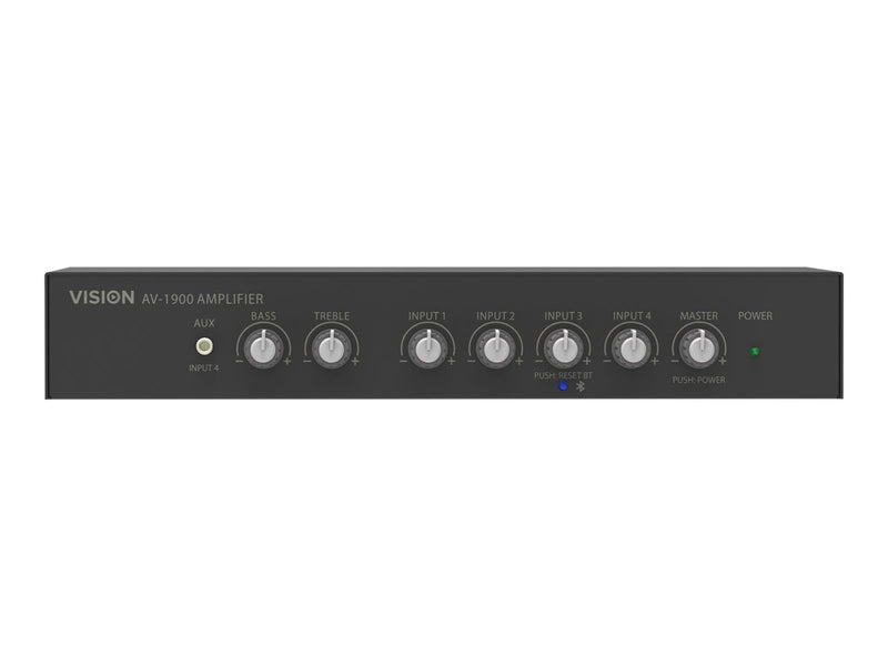 VISION Audio-Mixer-Verstärker – 4-Kanal, Bluetooth-fähig