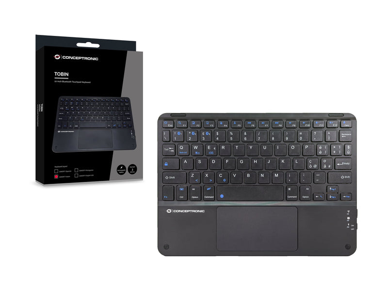 CONCEPTRONIC Kabellose Tastatur – Bluetooth, Touchpad