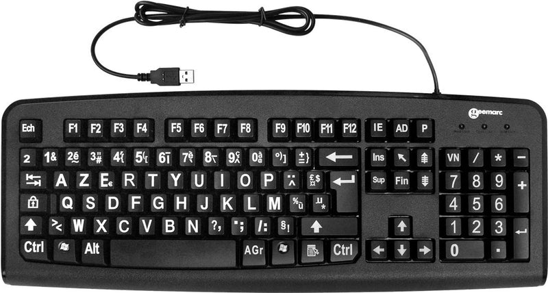 GEEMARC USB-Tastatur – Extragroße Tasten, einfache Bedienung