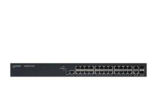 Lancom 26-Port Gigabit Switch – Für moderne Netzwerke, PoE+ Unterstützung