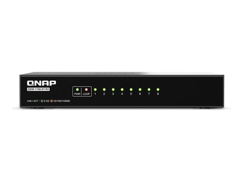 QNAP Netzwerk-Switch – 8 Ports, 2,5 Gbit/s für schnelles Internet