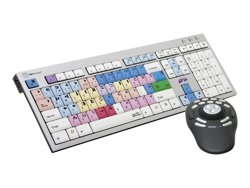 LogicKeyboard Avid Media Composer – Farbige Tasten, USB-Hub