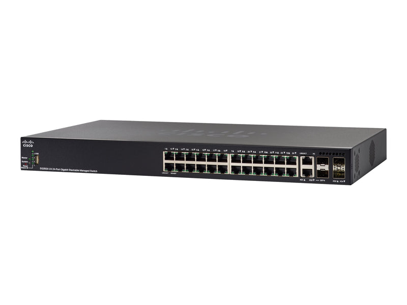 Cisco Managed Switch – 24 Ports, Stapelbar für Netzwerke