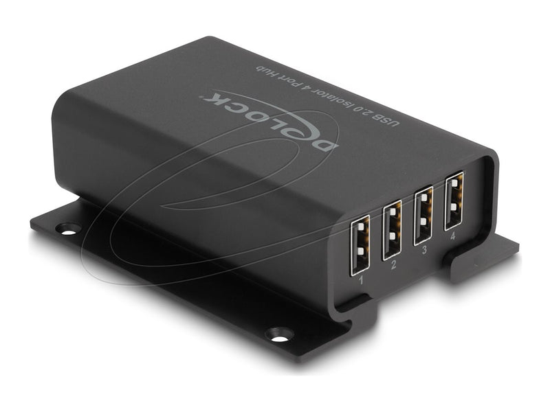 Delock USB Hub – 4 Ports, 5 kV Isolation für sichere Datenübertragung
