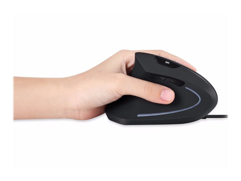 PERIXX Ergonomische Maus – Vertikal, für Linkshänder