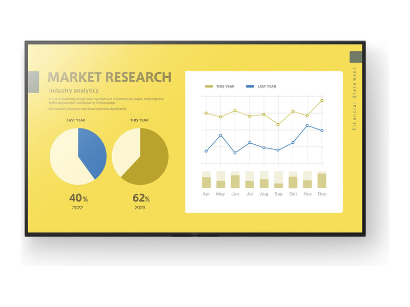 Sony Bravia 50" Display – 4K UHD, LED-Hintergrundbeleuchtung