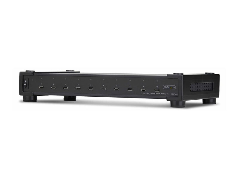Startech 10-Port USB-C Ladestation – Schnelles Laden für Büro & Schule