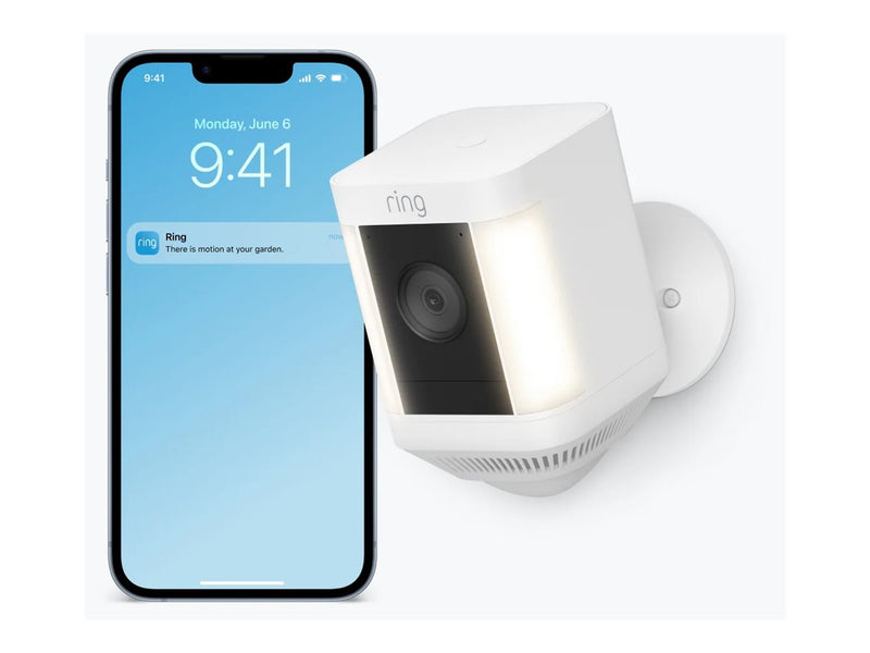 Amazon Ring Spotlight Cam – Kabellos, 140° Sichtfeld