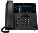 HP Polycom VVX 450 IP-Telefon – 12 Leitungen, Farbdisplay