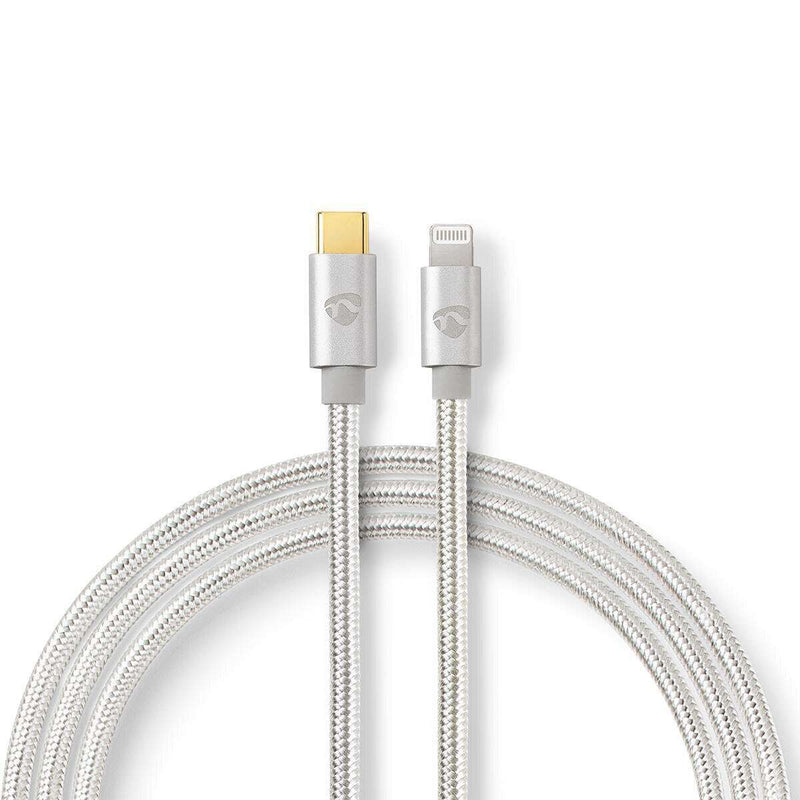 NEDIS Lightning-USB-Kabel – 2 m, Schnellladung, vergoldet