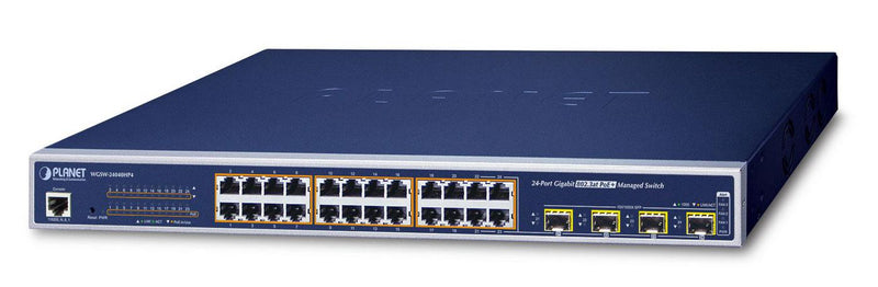 Planet Technology 24-Port Switch – Gigabit Ethernet, PoE+ Unterstützung
