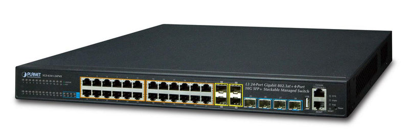 Planet Technology 24-Port Switch – Gigabit Ethernet, PoE+ Unterstützung