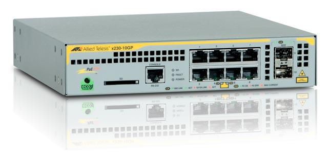 Allied Telesis Netzwerkswitch – 8 PoE-Ports, 2 SFP-Slots